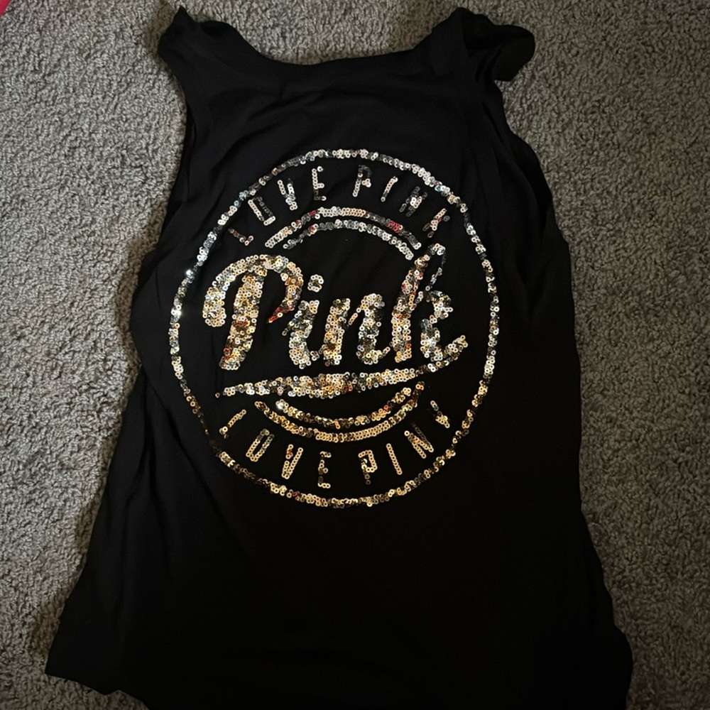 Pink VS bling tank size M